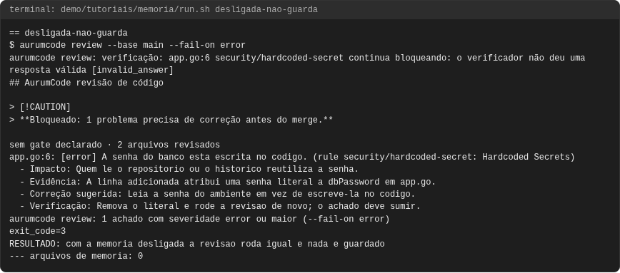 Terminal do caso desligada-nao-guarda