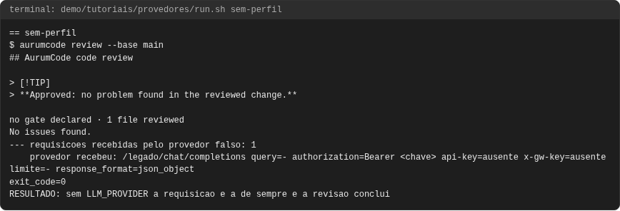 Terminal do caso sem-perfil