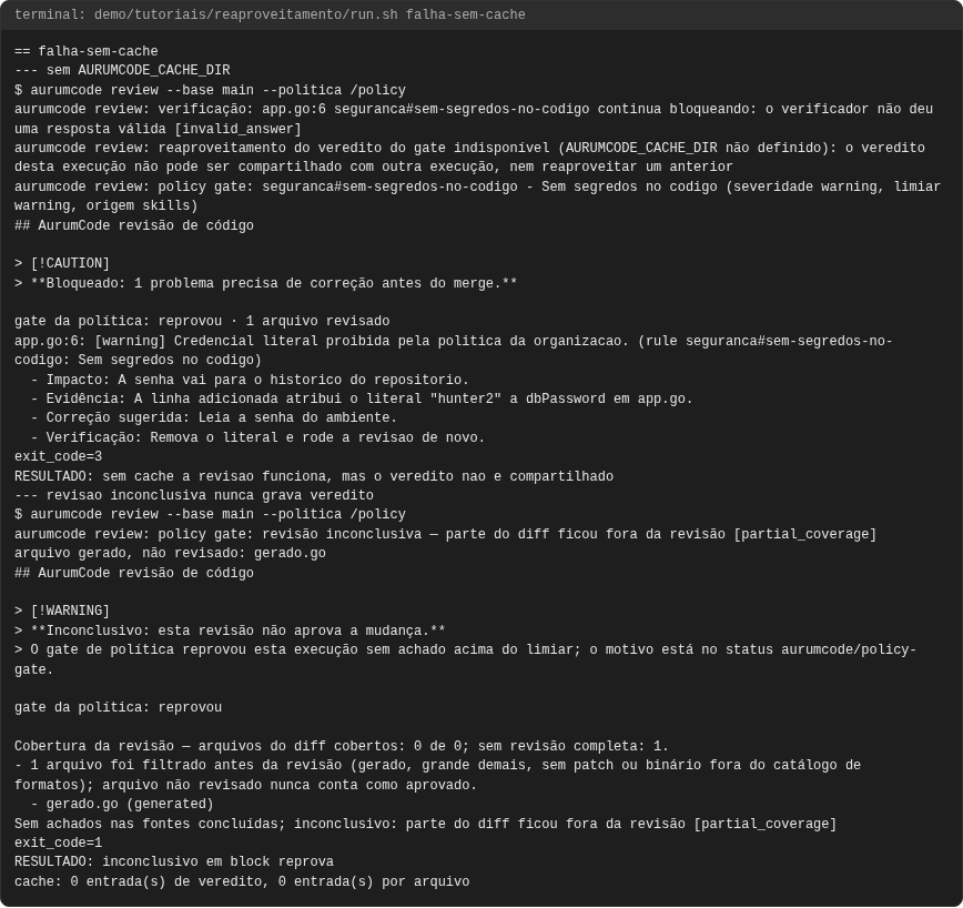 Terminal do caso falha-sem-cache
