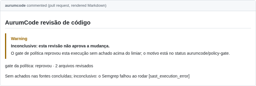 Comentário do PR do caso registry-sem-rede