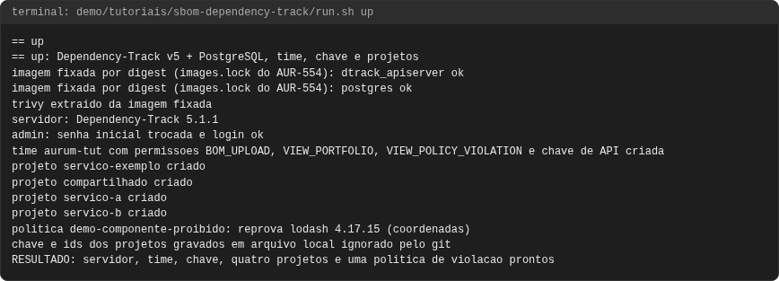 Terminal do caso up