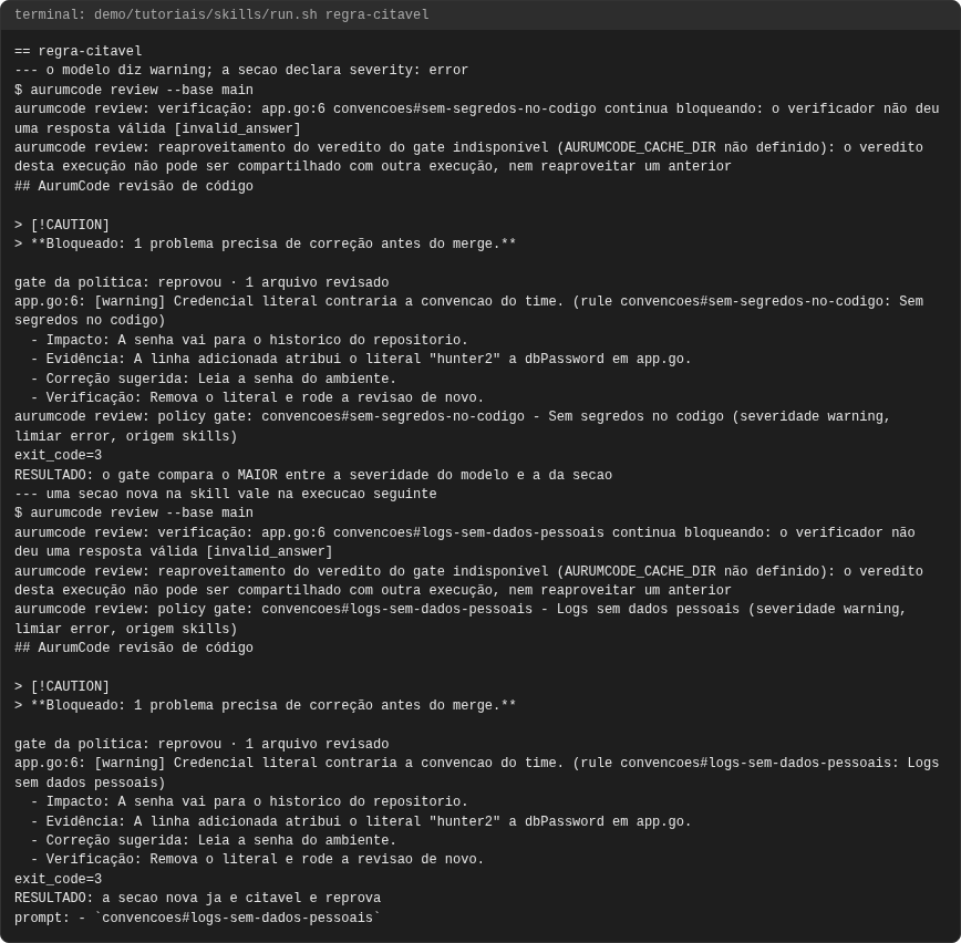 Terminal do caso regra-citavel